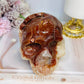 Large Carnelian Carved Skull 1.2KG 12.5cm ~ Discounted as it does not stand straight and needs the stand under the side to keep it up