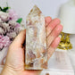 Pink Tourmaline Druzy Tower 12cm