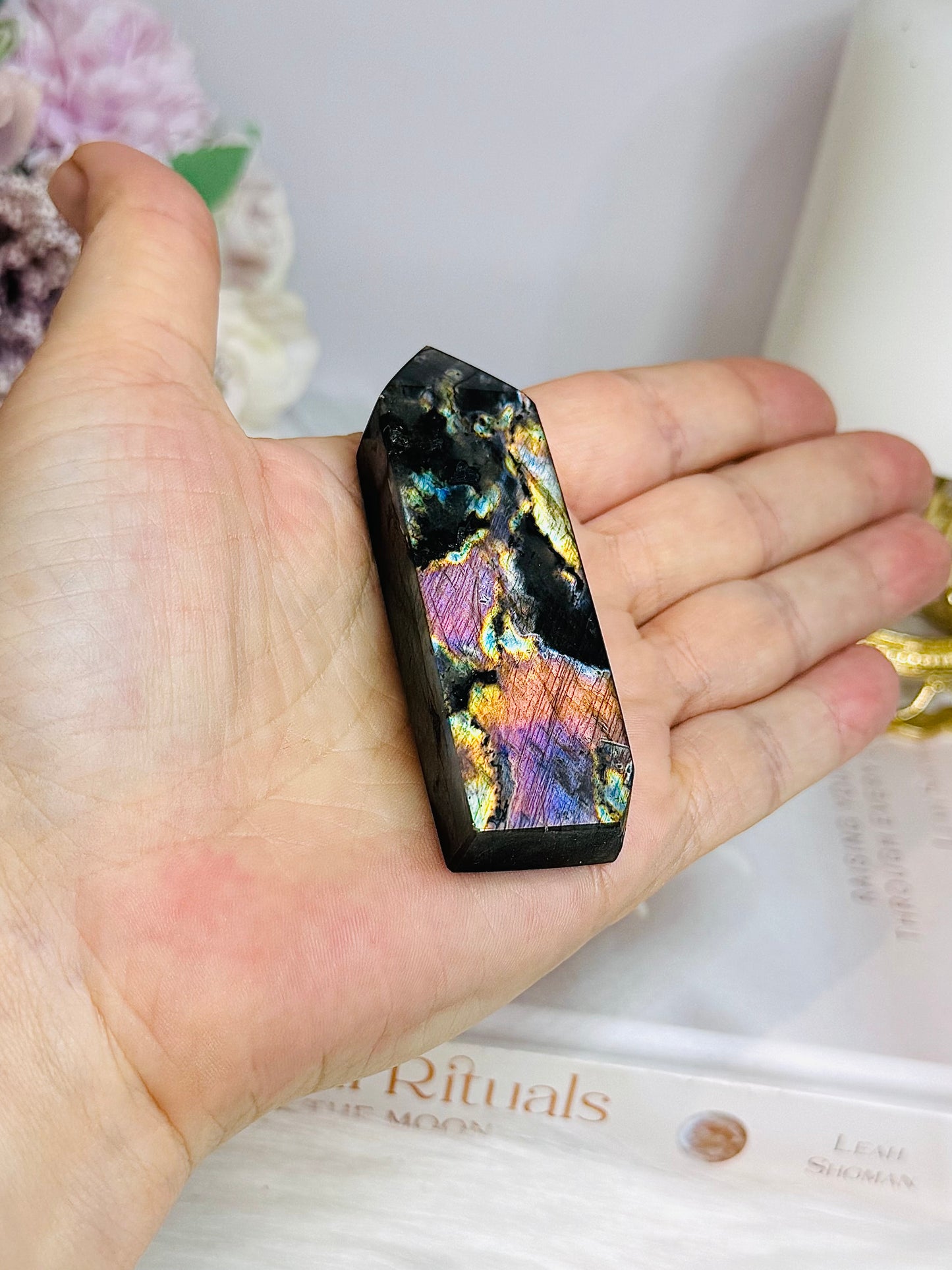 High Grade Labradorite Point | Tower 7.5cm
