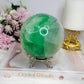 Large Green Fluorite Sphere on Stand 1.45KG
