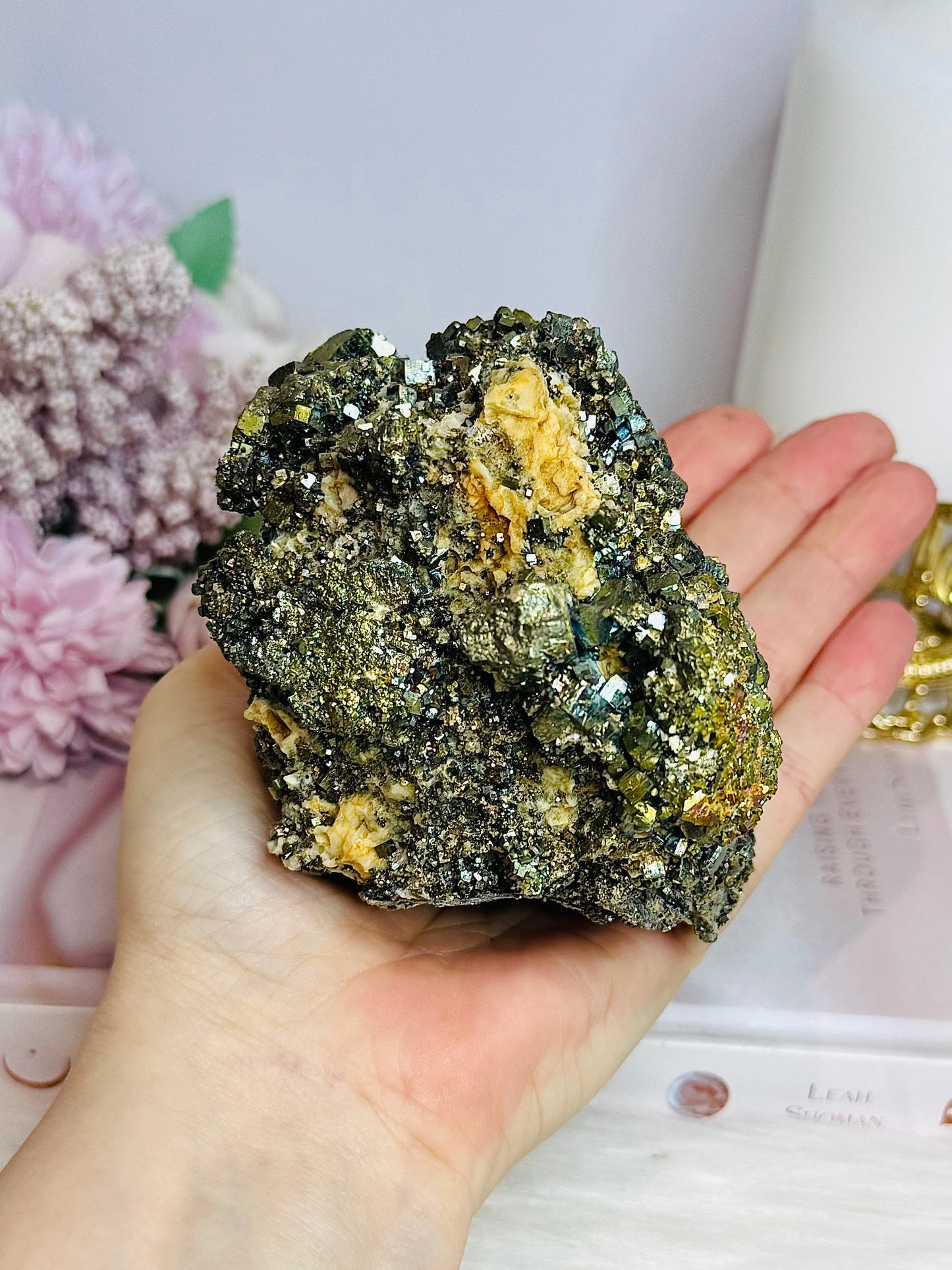 Large Natural Cubed Pyrite Specimen 847g