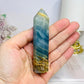 Natural Blue Onyx Tower 9.5cm