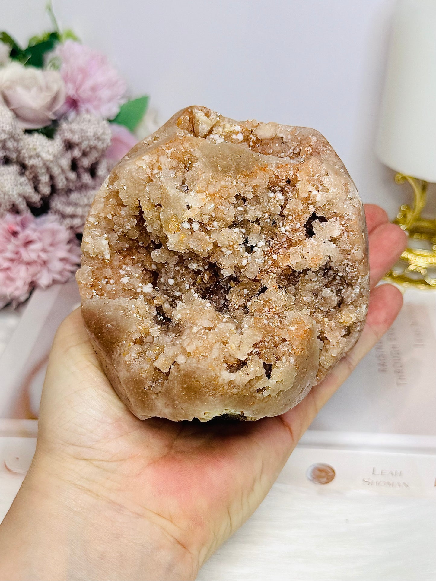 Large Natural Pink Amethyst Druzy Freeform 9cm 581g