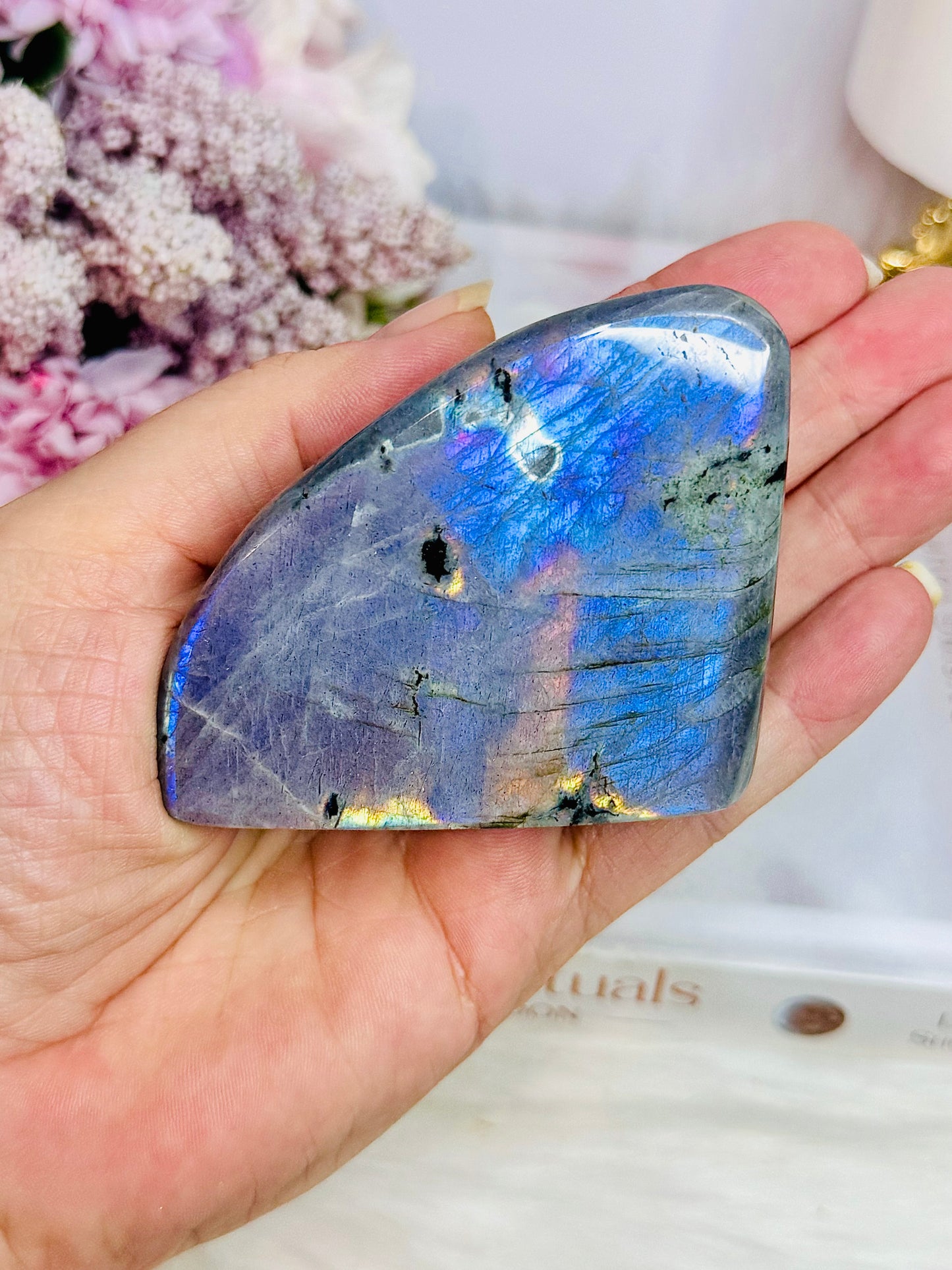 Gorgeous Labradorite Freeform Full Of Flash 219grams