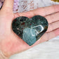Bloodstone Carved Heart 7cm