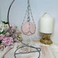 Silver Stand with Rose Quartz Sphere 23cm