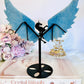 Absolutely Fabulous Large Tall 19.5cm Natural Trolleite Carved Unicorn Wings on Stand