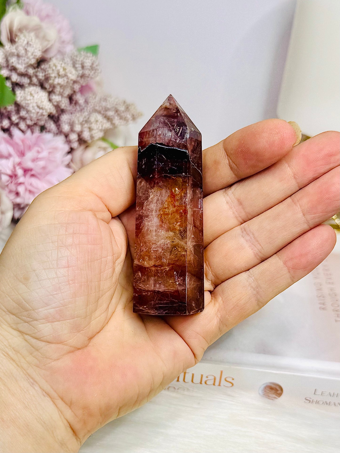 High Grade Fire Quartz Tower 8.5cm
