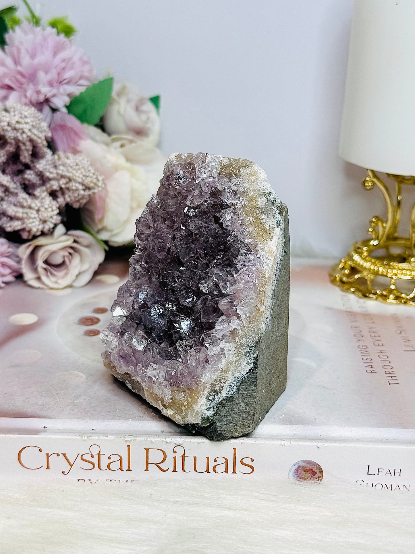 Natural Amethyst Base Cut Cluster 9cm 414g