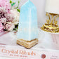 Absolutely Stunning High Grade Caribbean Calcite Chunky Obelisk | Tower 11.5cm