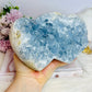 Huge Blue Celestite Cluster Double Heart 17cm 3KG