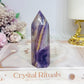 Purple Fluorite Tower 9.5cm