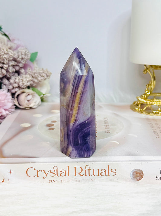 Purple Fluorite Tower 9.5cm