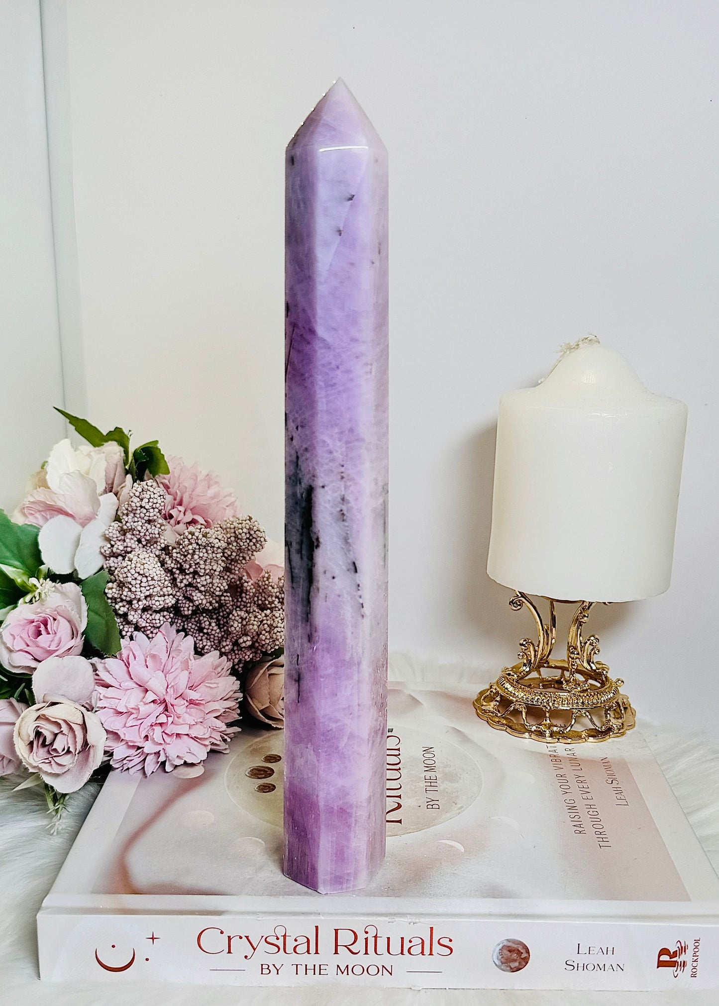 A Collectors Piece ~ Truly Divine Large 24cm Kunzite Tower