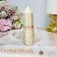 Pink Banded Calcite | Pork Stone Tower 9.5cm