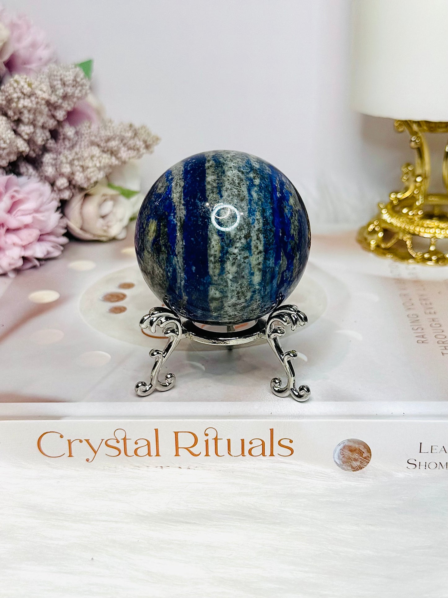 Lapis Lazuli Sphere On Stand 244g