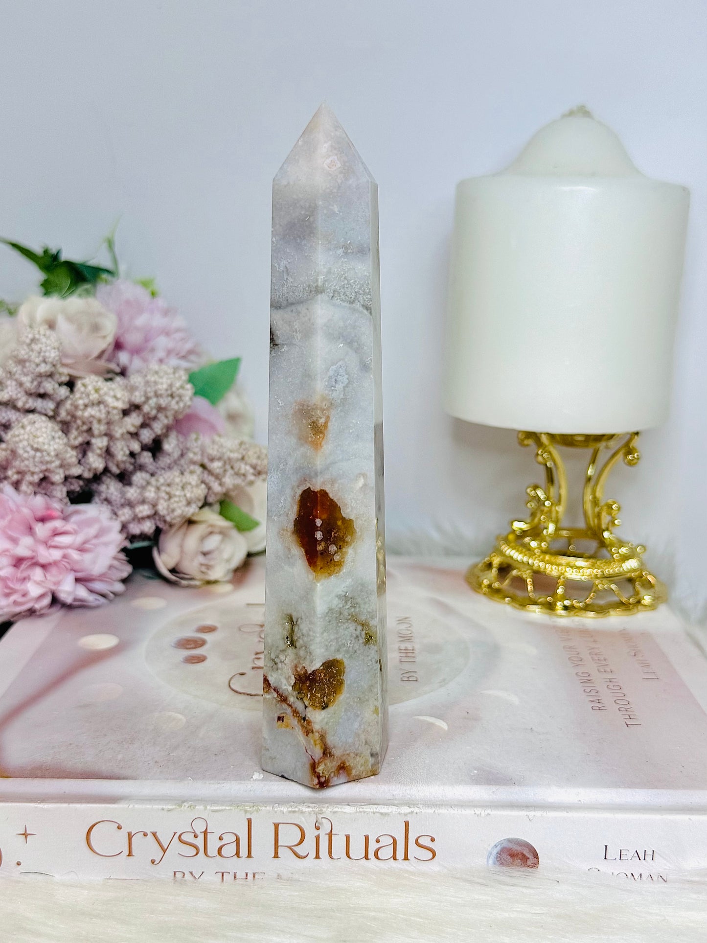 Tall Agate Tower 15cm