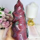 Huge High Grade Ocean Jasper Carved Flame 18cm 1.3KG