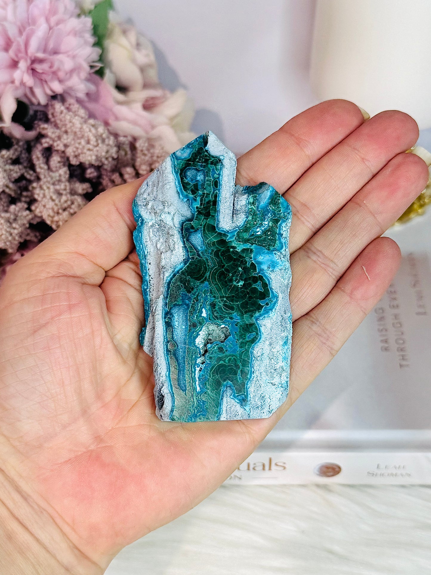 Raw Natural Chrysocolla Freeform 9cm