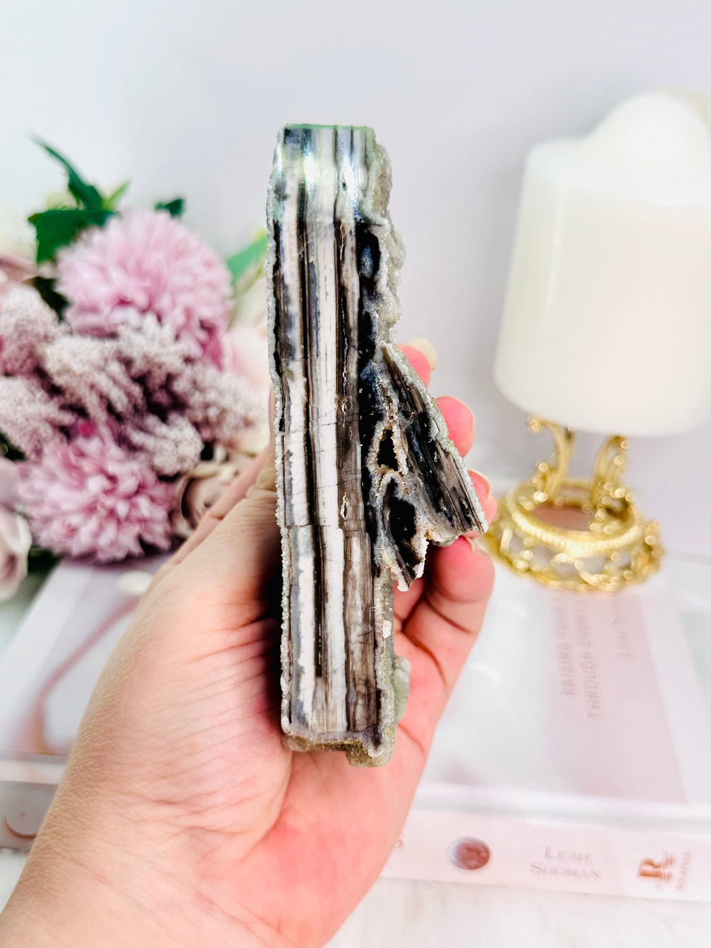 Harmony & Balance ~ Beautiful 13cm Druzy Sphalerite Tower