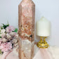 Huge Pink Amethyst Chunky Druzy Tower 25cm 1.45KG