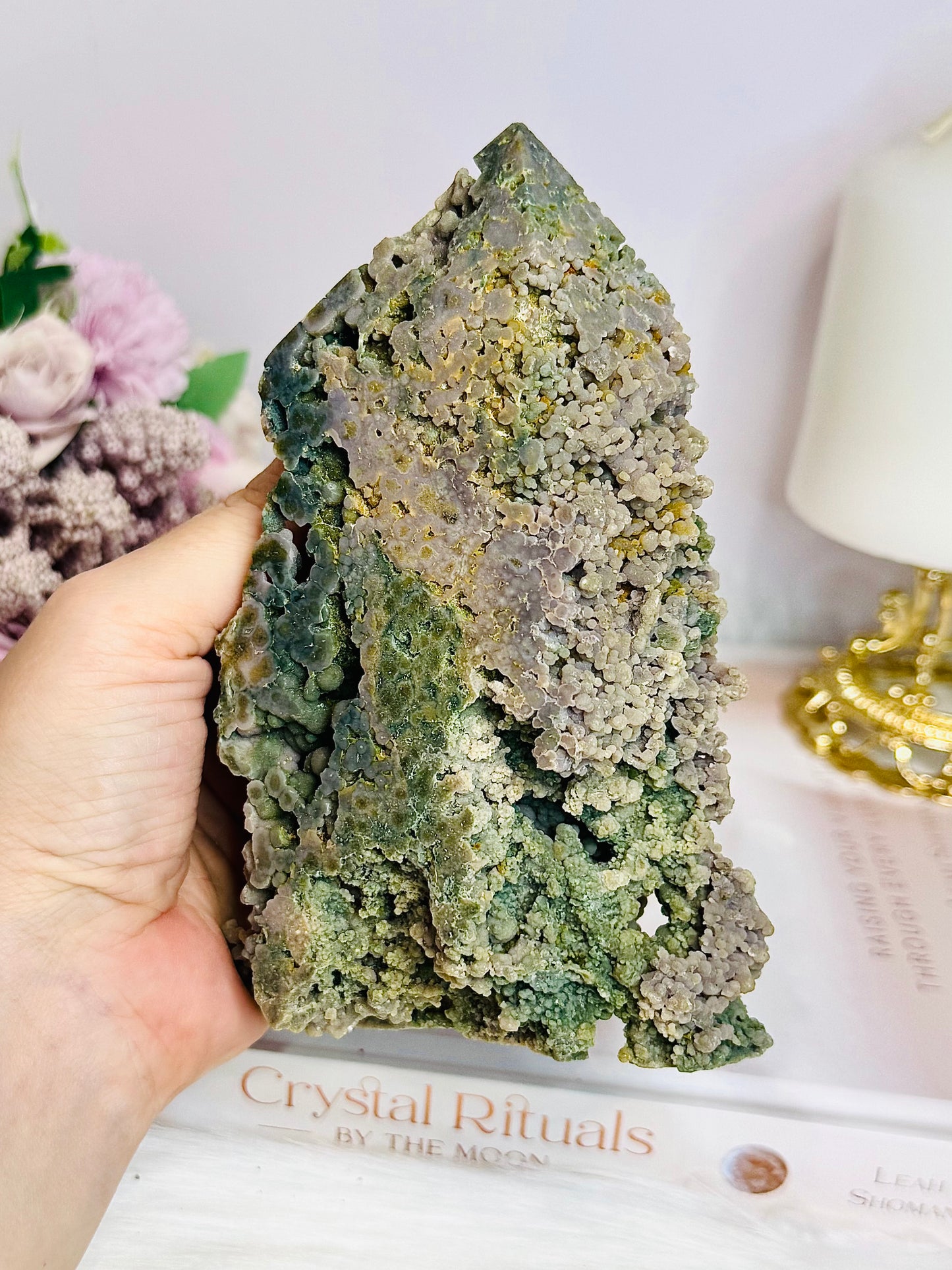 Large Natural Grape Agate Tower | Freeform 14cm 427g