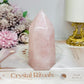 Chunky Rose Quartz Tower 11cm 340g