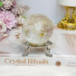 Clear Quartz Sphere With Golden Healer Inclusions 233g