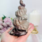 Unique Jasper Shell Carving 13cm 440grams
