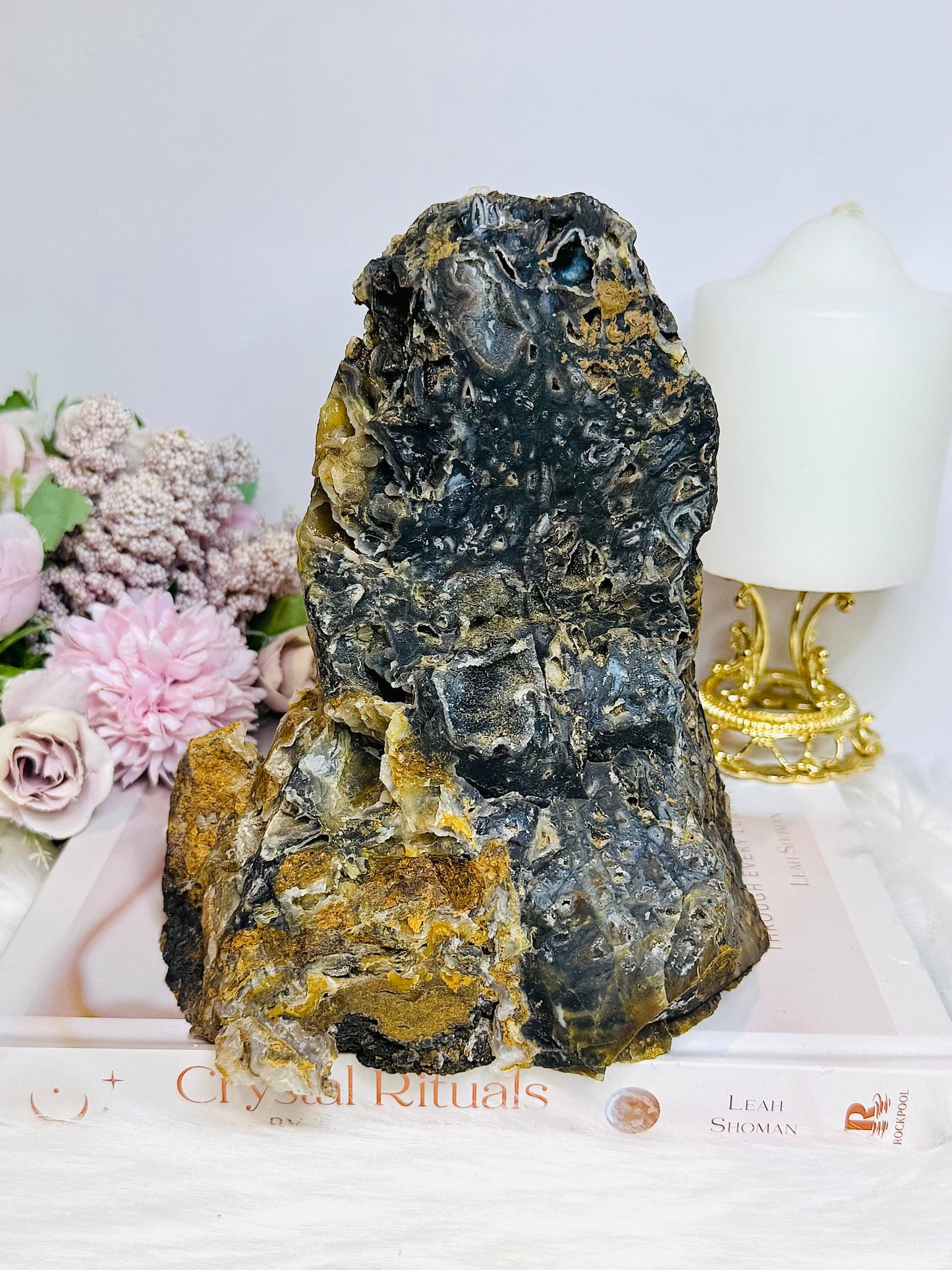 Large High Grade Druzy Agate Natural Freeform 18cm 1.3KG