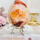 Precious Large 659gram Carnelian Egg On Stand