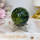Prehnite Sphere On Stand 339g