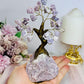 Natural Lepidolite Carved Tree 14cm
