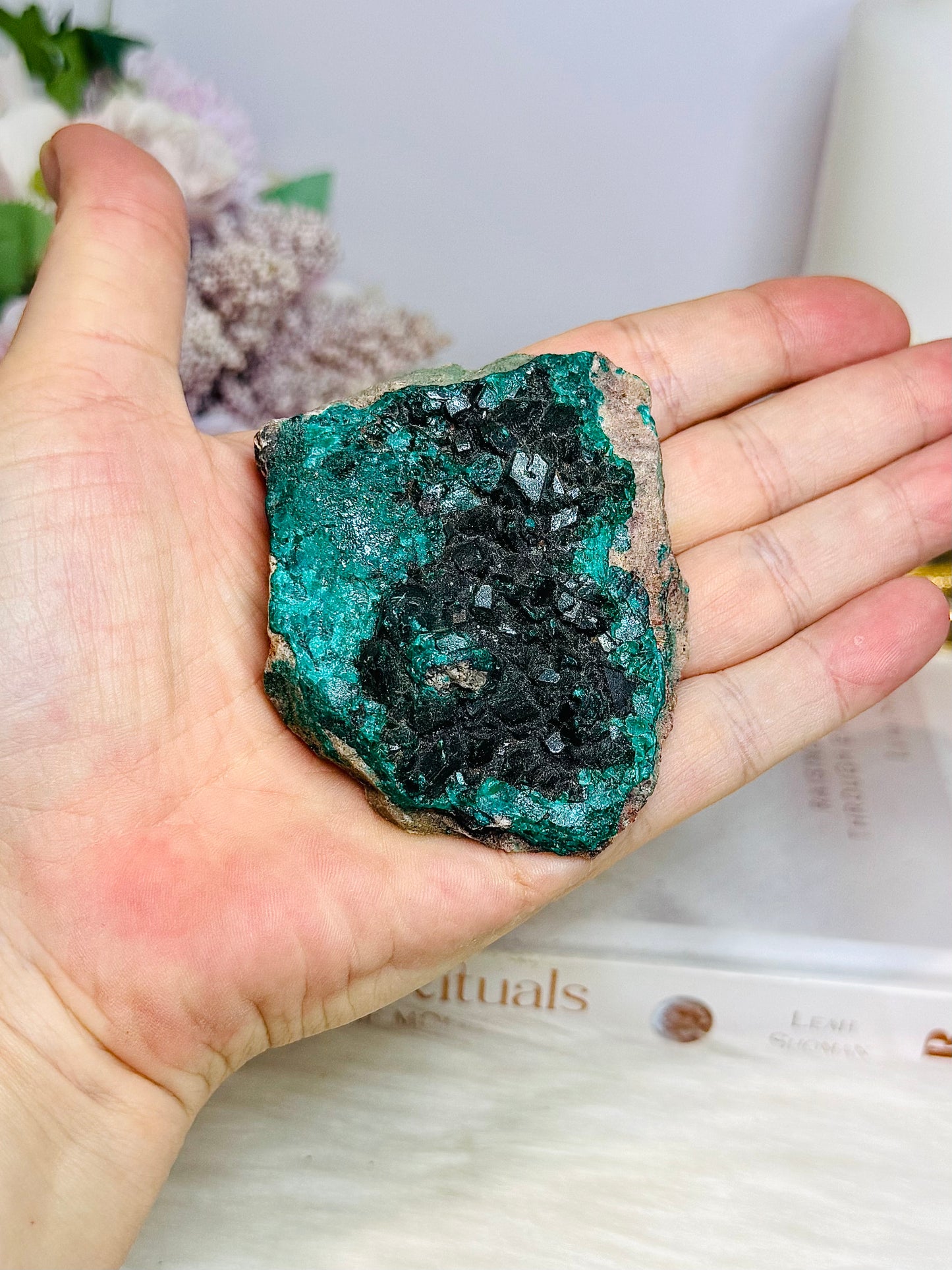 Rare Collectors Piece ~ Green Dioptase Specimen 7cm 106g