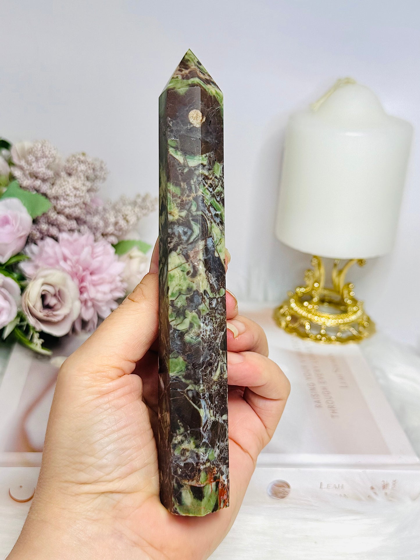 Money Agate Tower 16.5cm