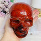 Red Jasper Large Carved Skull 13cm 1.43KG