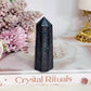 Beautiful Ruby Zoisite Uniquely Carved Tower 7.5cm