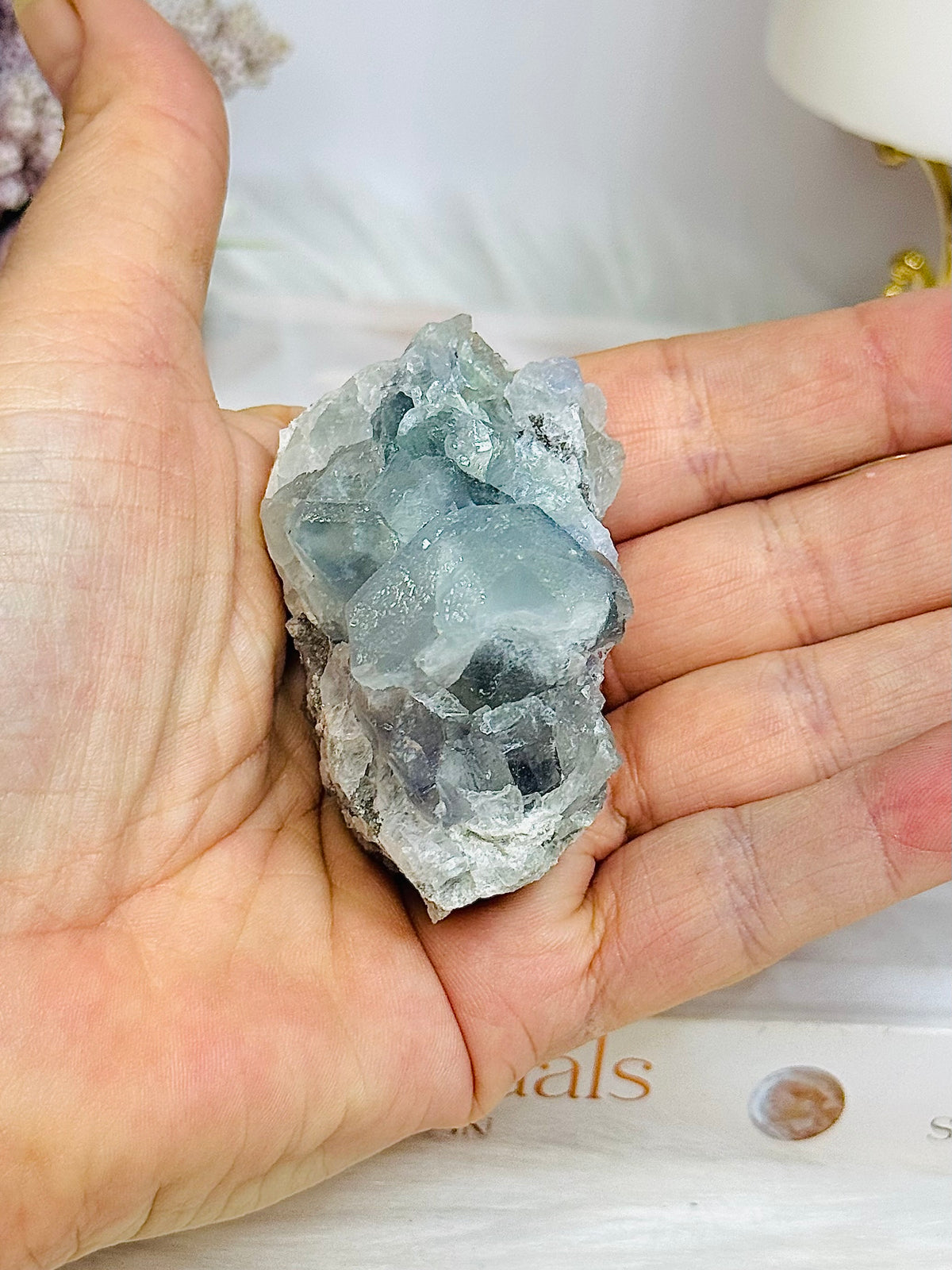 Natural Blue Fluorite Specimen 92g