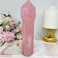 Large High Grade Dark Pink Rose Quartz Sceptre | Tower 17.5cm