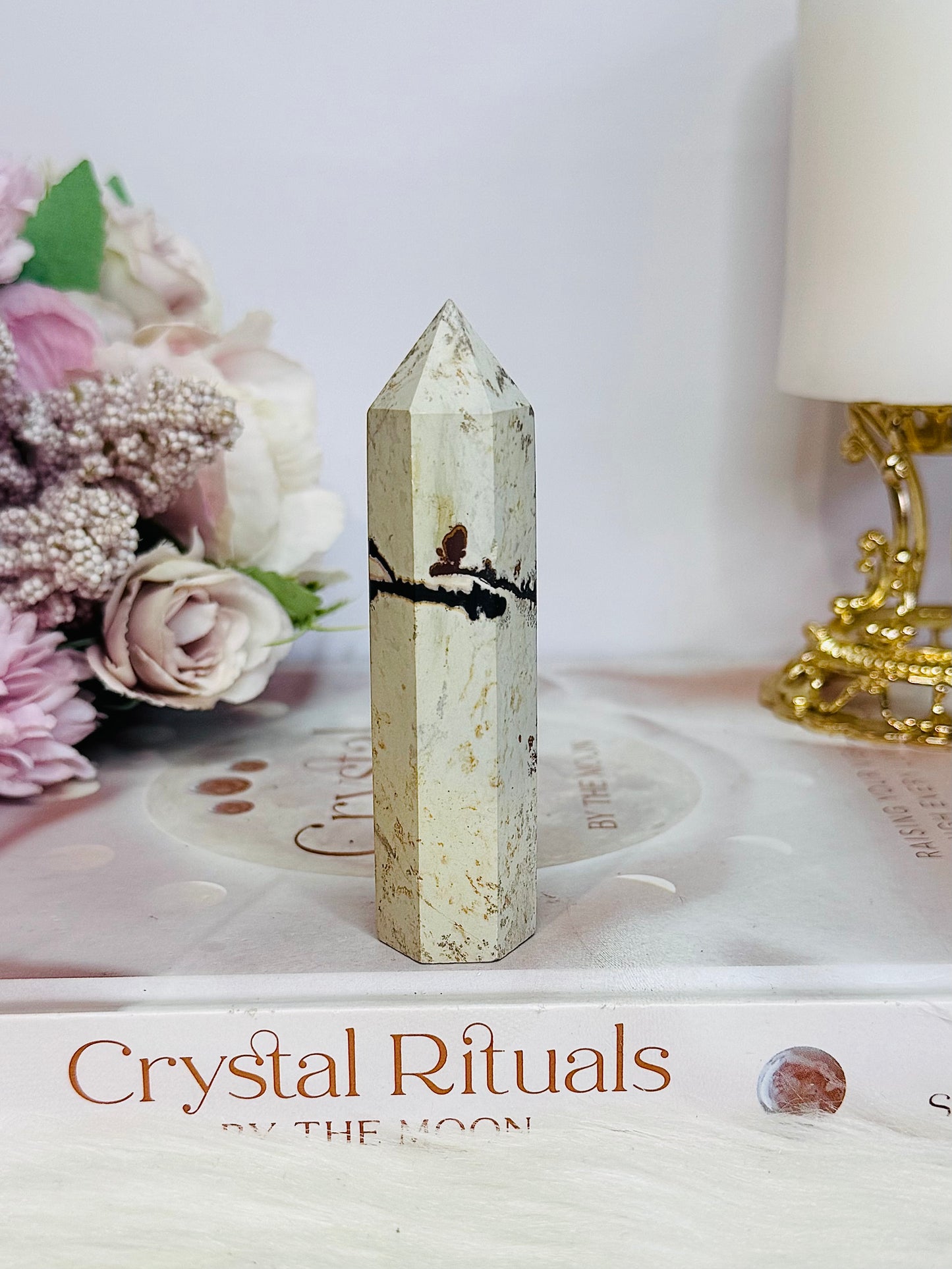 Natural 8.5cm Picture Jasper Point | Tower