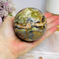 Large Money Agate Sphere on Stand 510g