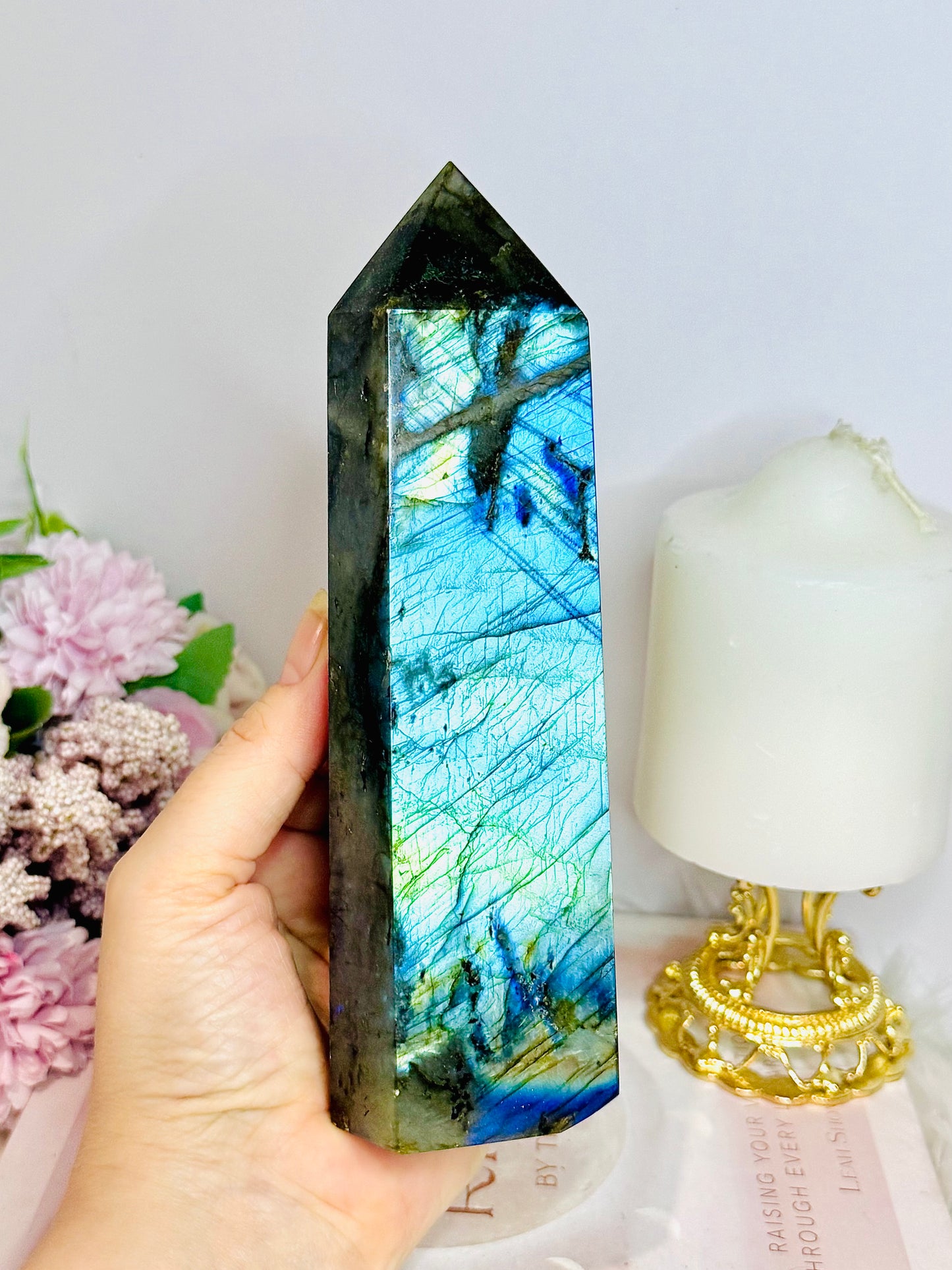Large Labradorite Tower Full of Flash 18cm 738g