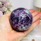 Large Lepidolite | Purple Mica Sphere on Stand 419g