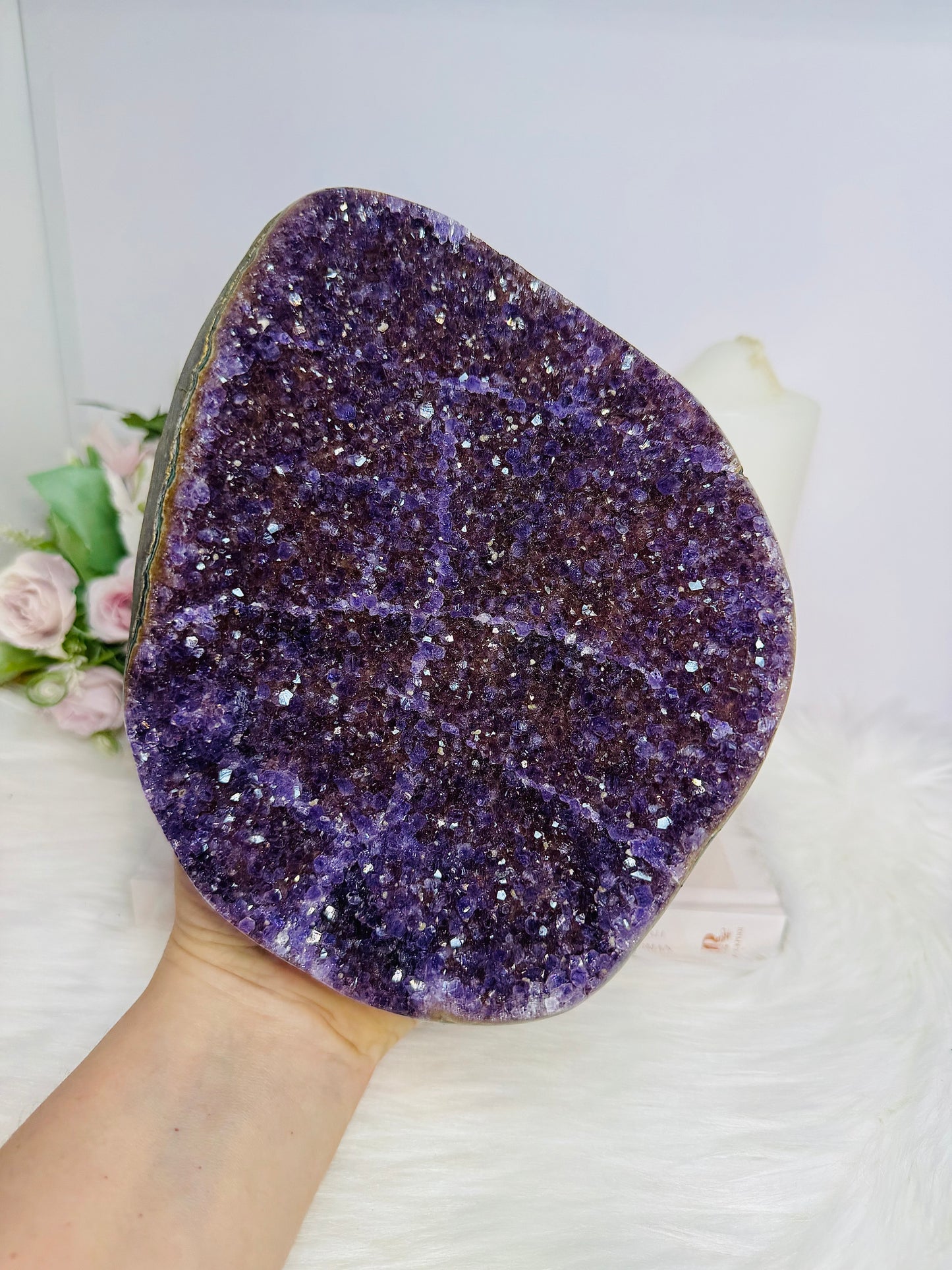 High Grade Huge Amethyst Geode Cluster 20cm 2.4KG