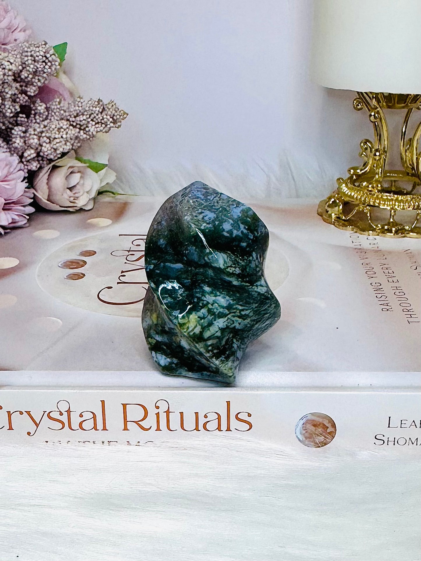 Ocean Jasper Carved Flame 5.5cm