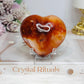 Carnelian Puffy Heart on Stand 220g