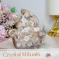 Druzy Flower Agate Fire Flame 10cm