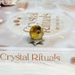 Rare Mini Herkimer Diamond Sphere on Stand