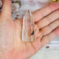 Beautiful Clear Quartz Tower | Point with Garden Quartz Inclusions 6cm