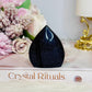 Blue Sandstone Sparkling Synthetic Freeform 6cm